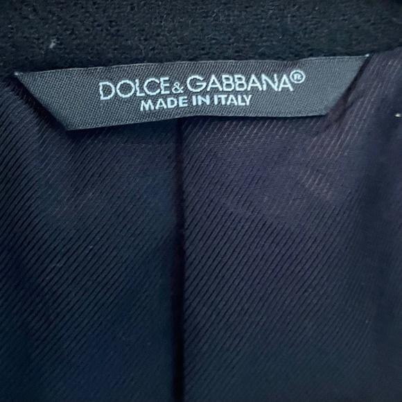 Dolce & Gabbana formal black wool coat size 46 - Picture 7 of 10